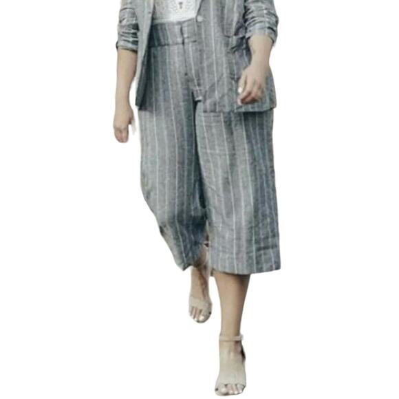 Lane Bryant Pants Wide Leg Cropped womens 18 business casual office corpcore - Picture 1 of 12